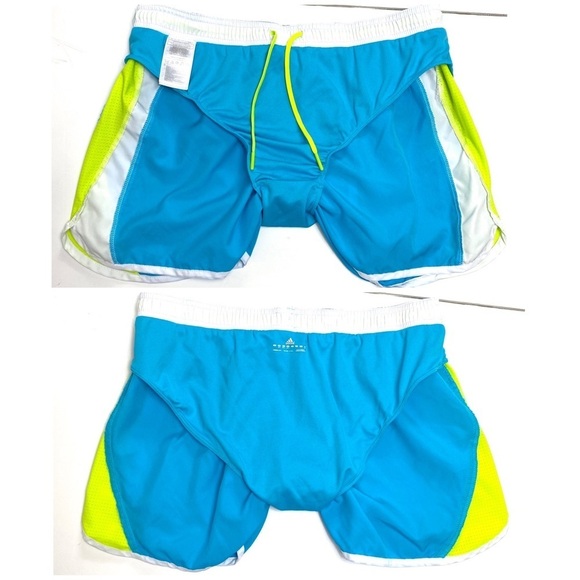COPY - Adidas Beach Blue Striped Running Shorts - Picture 6 of 9